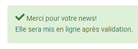 Validation de l'actualité